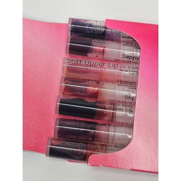 Younique Moodstruck Minerals Stiff Upper Lip Lip Stain Sampler Pack New 7 Stains - Picture 2 of 4